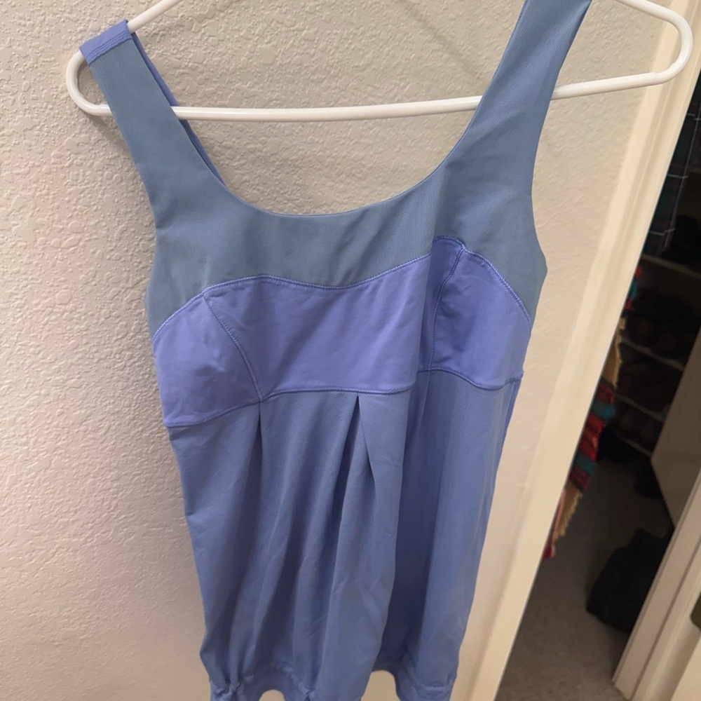 lululemon athletica Light Blue Tank Top